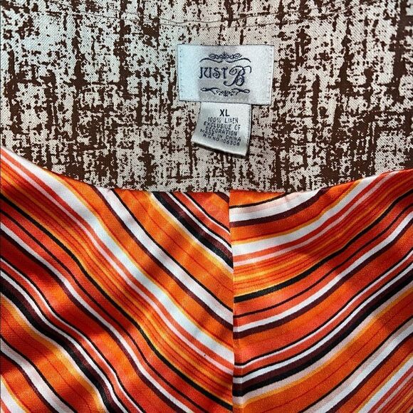 Just B button up jacket with mesh detail and bright lining size XL 100% linen - Picture 8 of 10